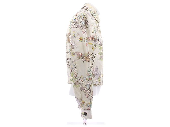 Giacca Lanvin Stampata in Cotone Bianca M Bianco - vista 3