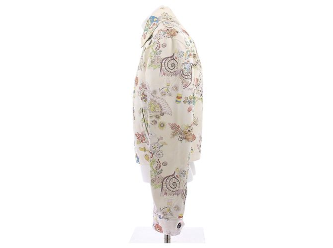 Giacca Lanvin Stampata in Cotone Bianca M Bianco - vista 4