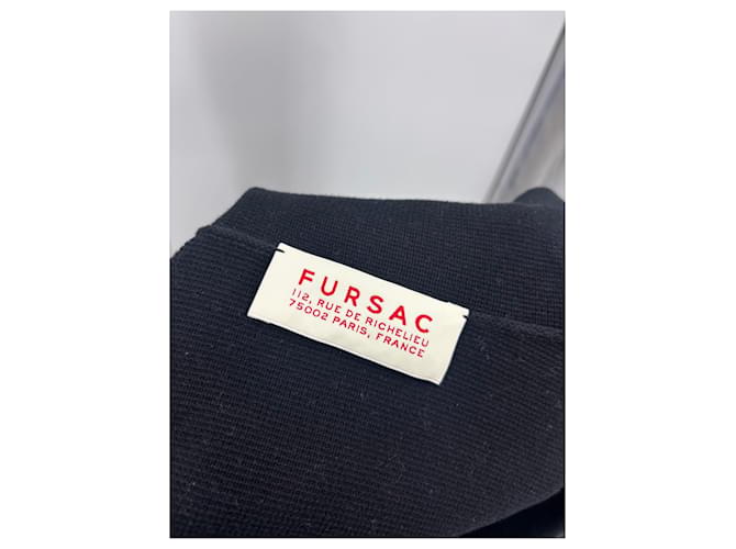 Autre Marque FURSAC Pullover aus Baumwolle Schwarz mit Tasche - Ansicht 5
