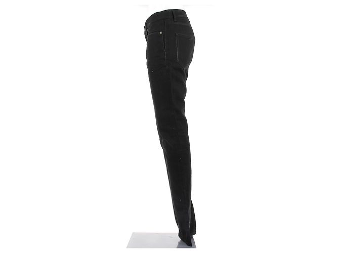 Jeans Saint Laurent in cotone nero - vista 4