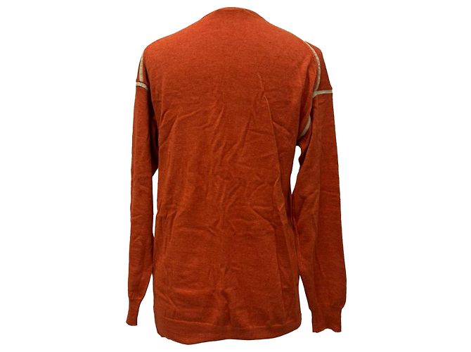 Chloé Cardigan mit V-Ausschnitt aus Kaschmir in Rost Orange - Ansicht 2