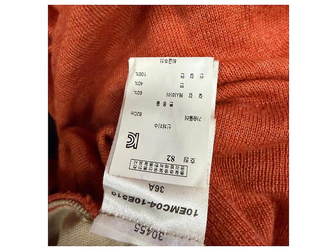 Chloé Cardigan mit V-Ausschnitt aus Kaschmir in Rost Orange - Ansicht 5