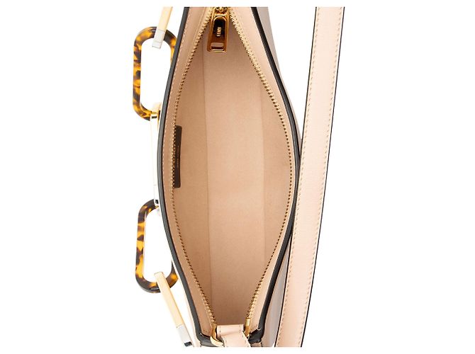 Fendi Leather O'Lock Swing Shoulder Bag Pink - view 7