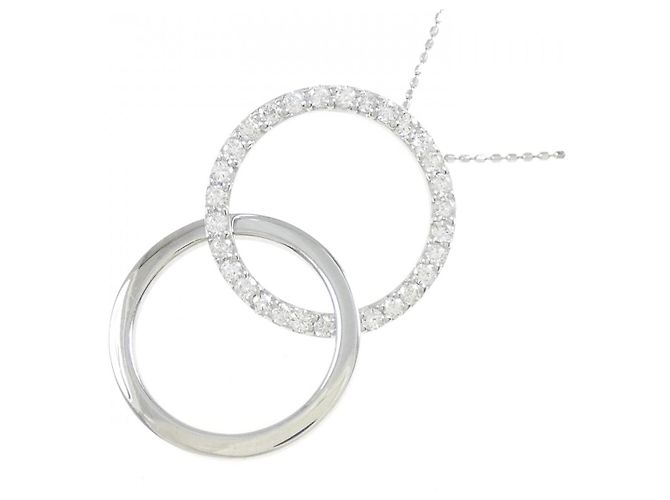 Autre Marque Collana in oro bianco e diamanti Au750 Argento - vista 3