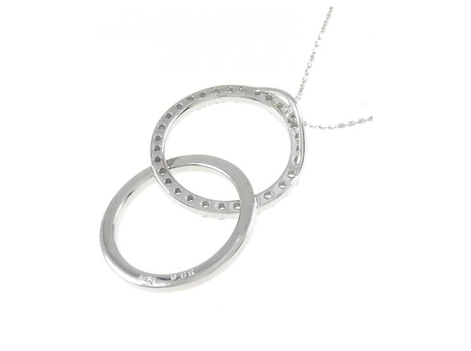 Autre Marque Collana in oro bianco e diamanti Au750 Argento - vista 4