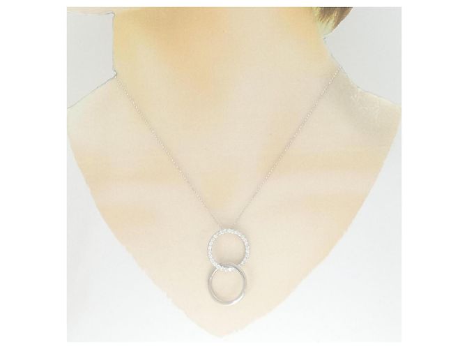 Autre Marque Collana in oro bianco e diamanti Au750 Argento - vista 6