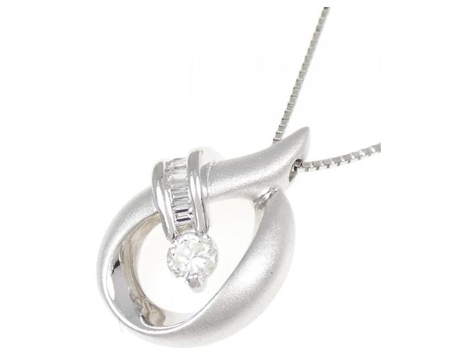 Autre Marque Collana di Diamanti PT900 PT850 Argento - vista 3