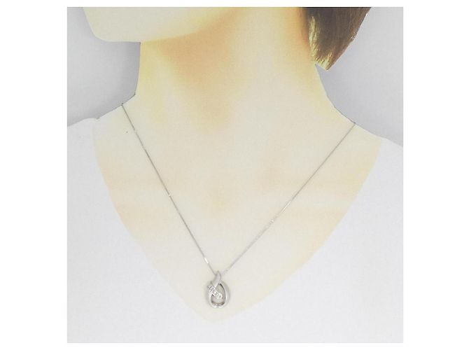 Autre Marque Collana di Diamanti PT900 PT850 Argento - vista 6