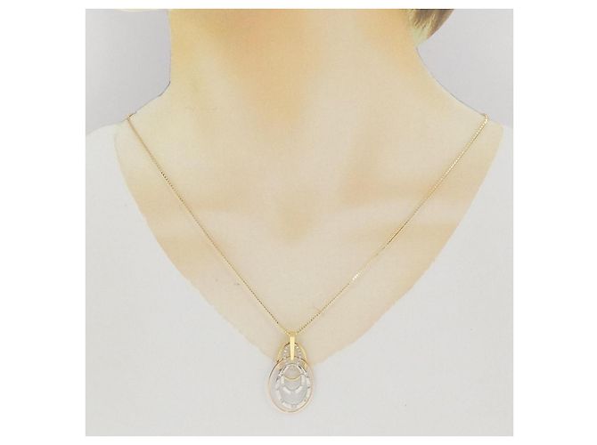 Autre Marque Collana con Diamanti Au750/PT900/Au750 D'oro - vista 6