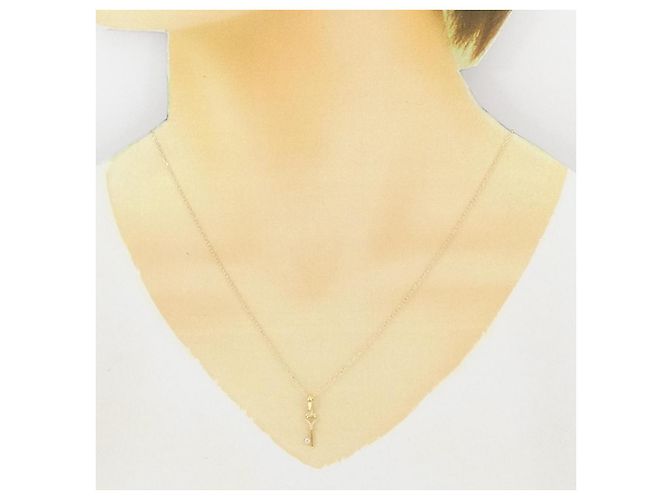 Autre Marque Collana con Diamanti Au750 D'oro - vista 6