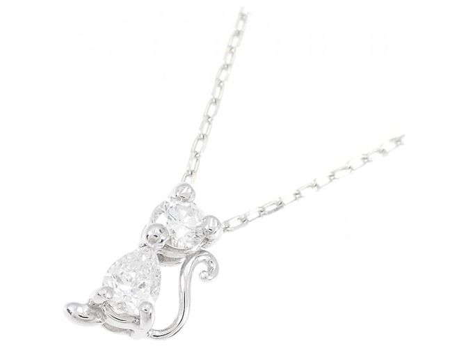 Autre Marque Collana in oro bianco Au750 e diamanti Argento - vista 3