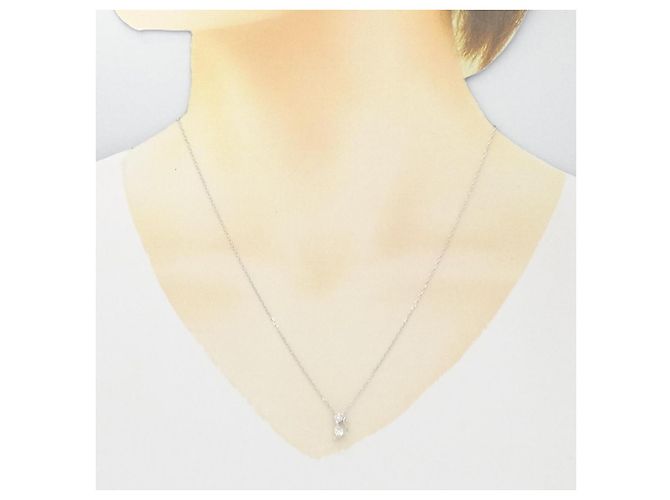 Autre Marque Collana in oro bianco Au750 e diamanti Argento - vista 6