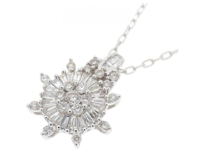 Autre Marque Collana in oro bianco Au750 e diamanti Argento - vista 3