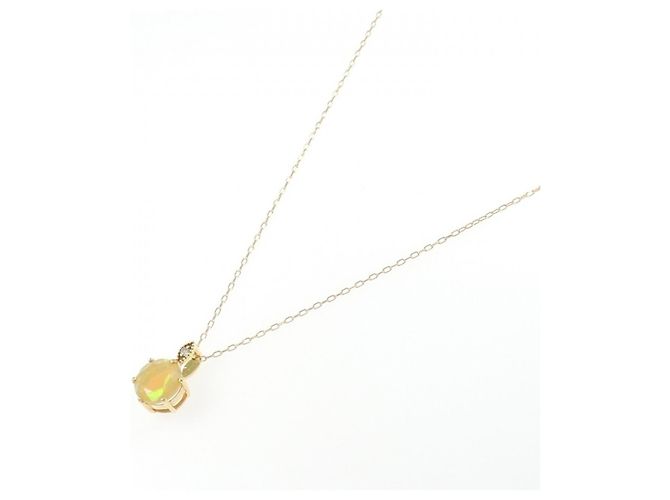Autre Marque Collana con diamante e opale Au750 D'oro - vista 2
