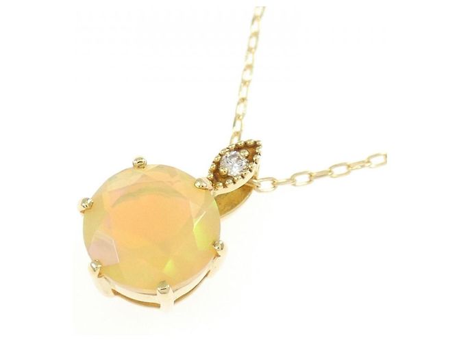 Autre Marque Collana con diamante e opale Au750 D'oro - vista 3