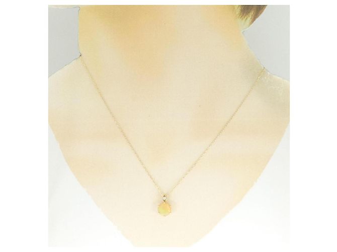 Autre Marque Collana con diamante e opale Au750 D'oro - vista 6