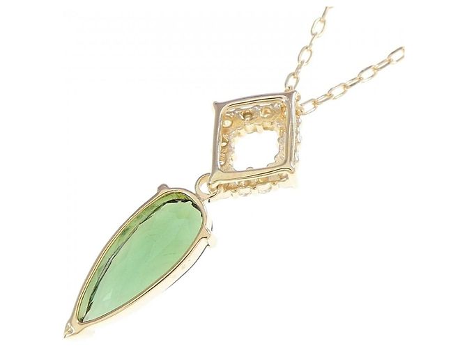Autre Marque Collana in Turmalina e Diamanti Au750 D'oro - vista 4