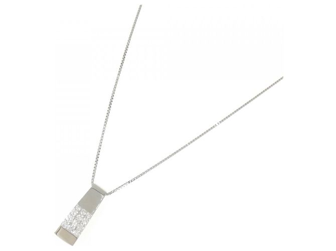 Autre Marque Collana di Diamanti PT900 PT850 Argento - vista 2