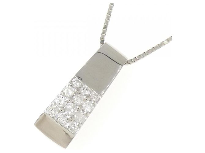 Autre Marque Collana di Diamanti PT900 PT850 Argento - vista 3