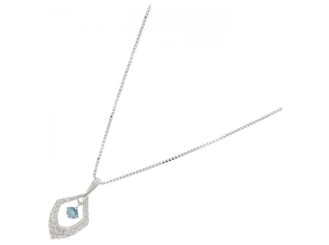 Autre Marque Collana in oro bianco Au750 e diamanti Argento - vista 2