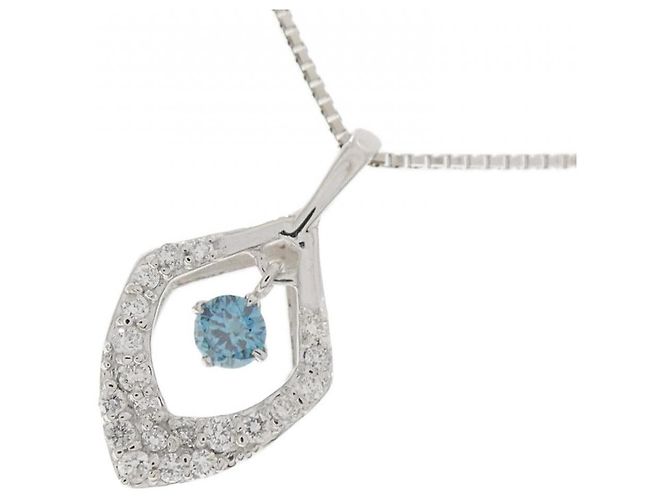Autre Marque Collana in oro bianco Au750 e diamanti Argento - vista 3
