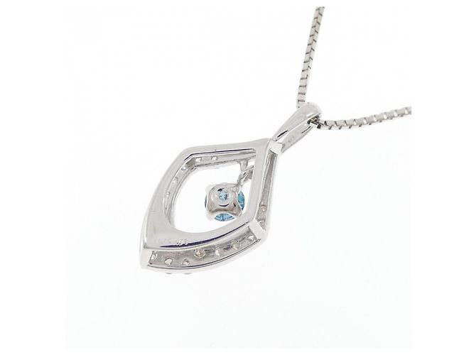Autre Marque Collana in oro bianco Au750 e diamanti Argento - vista 4