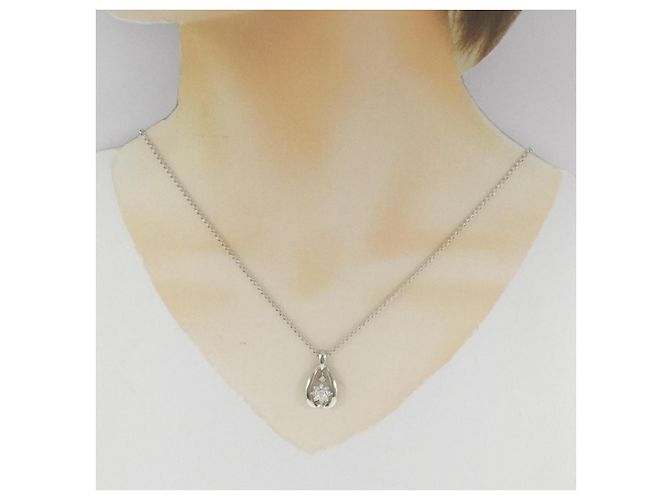 Autre Marque Collana di Diamanti PT900 PT850 Argento - vista 6