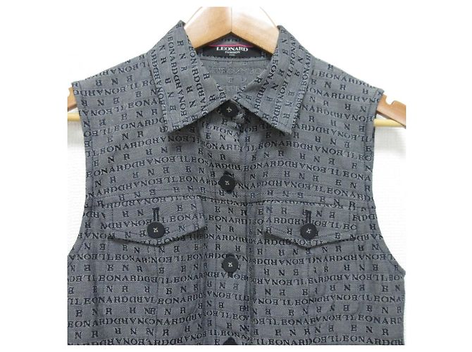Camisa sin mangas de seda LEONARD Castaño - vista 3