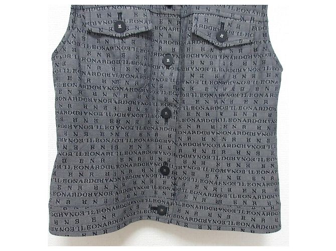 Camisa sin mangas de seda LEONARD Castaño - vista 5