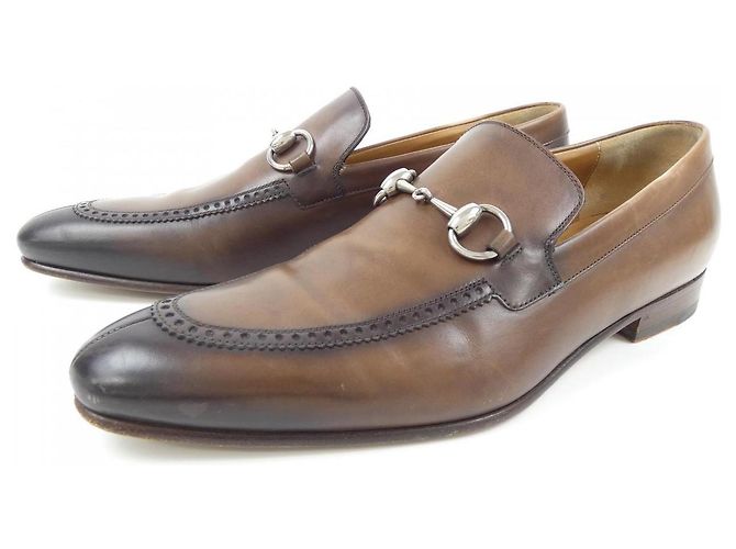 Scarpe in pelle Gucci Marrone - vista 3