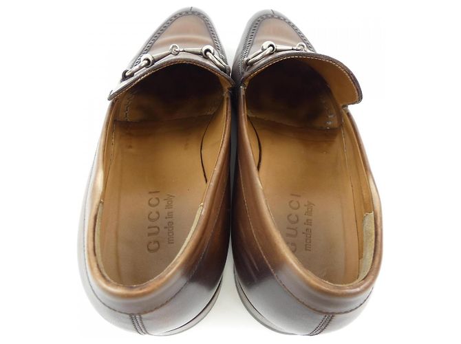 Scarpe in pelle Gucci Marrone - vista 6