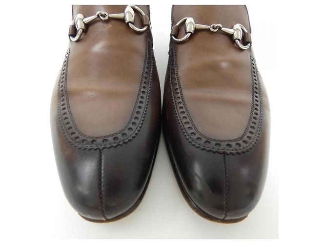 Scarpe in pelle Gucci Marrone - vista 7