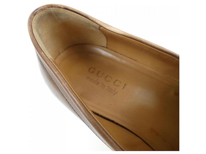 Scarpe in pelle Gucci Marrone - vista 8