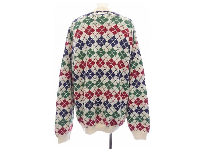 Cárdigan Gucci Cárdigan de lana Roja Beige Verde Azul marino - vista 2