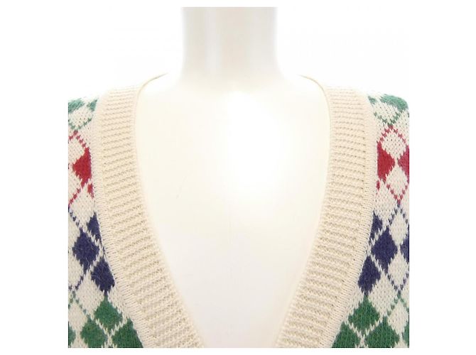 Cárdigan Gucci Cárdigan de lana Roja Beige Verde Azul marino - vista 5