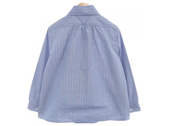 Camicia a righe Prada Blu - vista 2