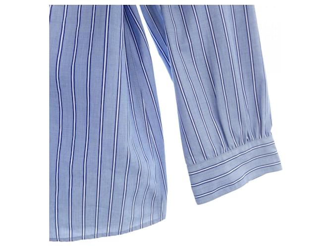 Camicia a righe Prada Blu - vista 6