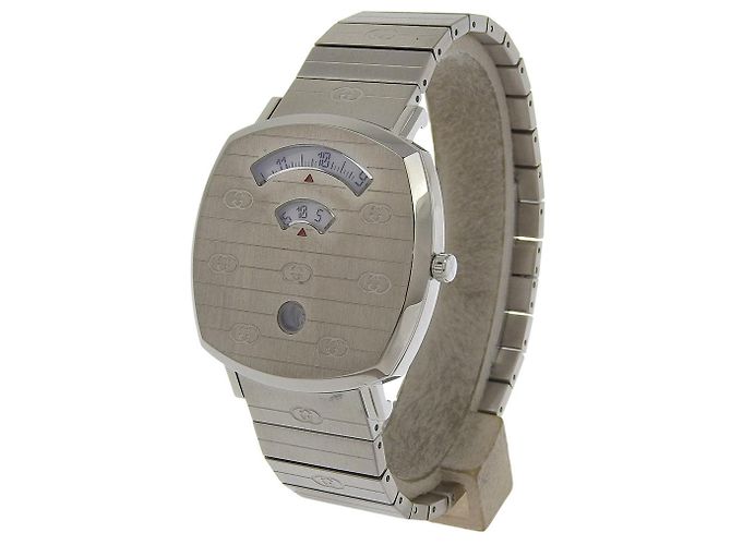 Gucci Grip Uhr aus Edelstahl Silber - Ansicht 2