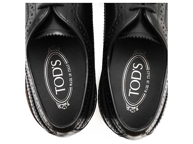 Tod's Scarpe Derby in pelle Tod’s Nero - vista 11
