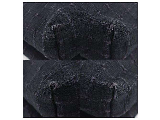 Hermès Hermes Amedaba Cabas de Poche Canvas Shoulder Bag Nero - vista 4