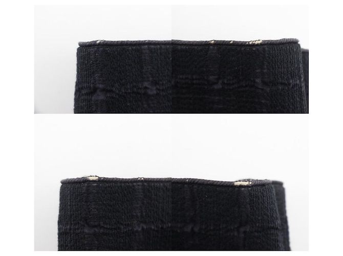 Hermès Hermes Amedaba Cabas de Poche Canvas Shoulder Bag Nero - vista 6