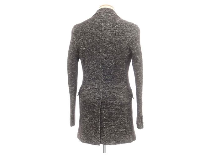 Autre Marque Abrigo Chesterfield de lana y algodón Mr.Rick Tailor Castaño - vista 3