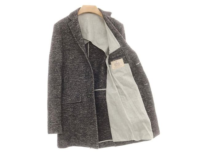 Autre Marque Abrigo Chesterfield de lana y algodón Mr.Rick Tailor Castaño - vista 4