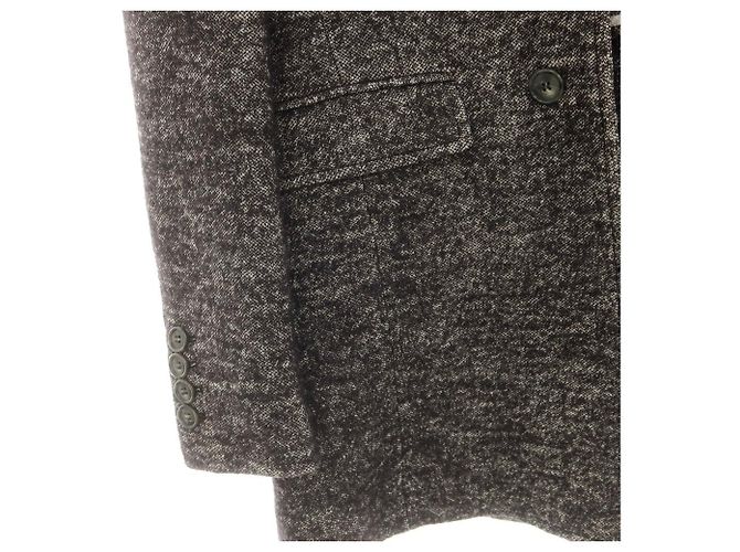 Autre Marque Abrigo Chesterfield de lana y algodón Mr.Rick Tailor Castaño - vista 5