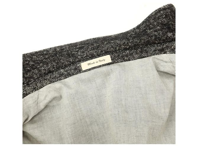 Autre Marque Abrigo Chesterfield de lana y algodón Mr.Rick Tailor Castaño - vista 8