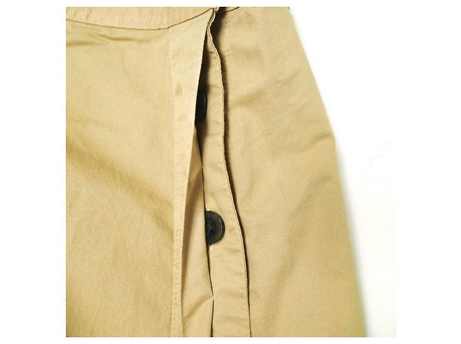 Autre Marque Falda de sarga de algodón MHL. Beige - vista 5