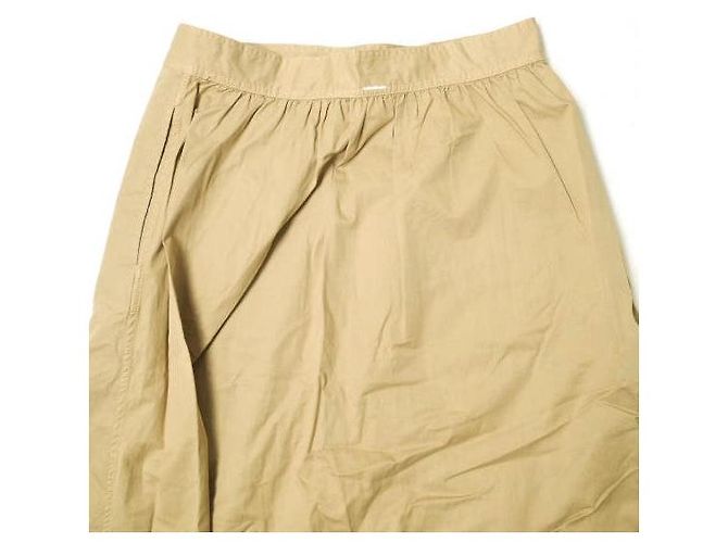 Autre Marque Falda de sarga de algodón MHL. Beige - vista 7