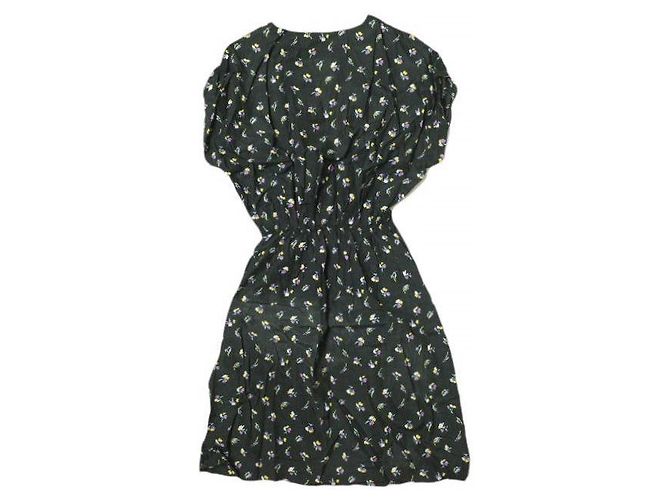 Autre Marque dahl'ia Cupra Cotton Kleid Schwarz - Ansicht 2