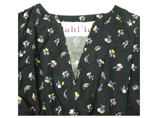 Autre Marque dahl'ia Cupra Cotton Kleid Schwarz - Ansicht 4