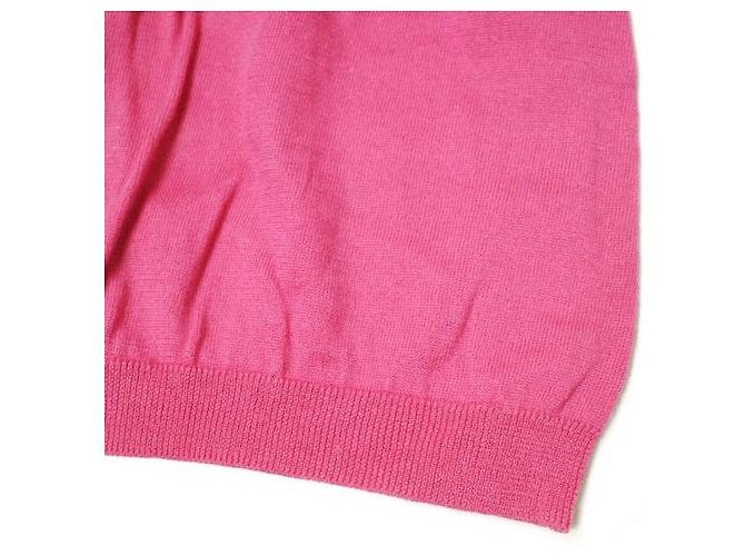 Autre Marque J&M Davidson 2way High Gauge Cotton Kurzarm Strickpullover Pink - Ansicht 6